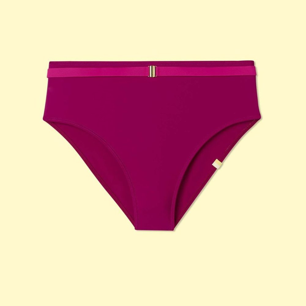 NWT Summersalt The Belted High Leg High Rise Bottom - Orchid & Hibiscus - Size 6